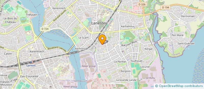 localisation de l'entreprise MONSIEUR GISCARD PAMBOU  LANESTER