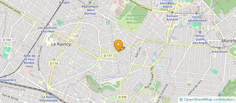 localisation de l'entreprise MONSIEUR GISELE DONZEL à CLICHY-SOUS-BOIS