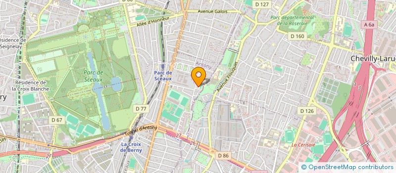 localisation de l'entreprise MONSIEUR GISLAIN MENARD à ANTONY