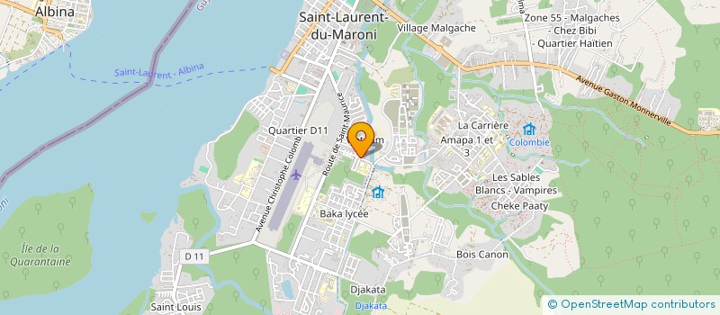 localisation de l'entreprise MONSIEUR GISLAIN SAITI  SAINT-LAURENT-DU-MARONI