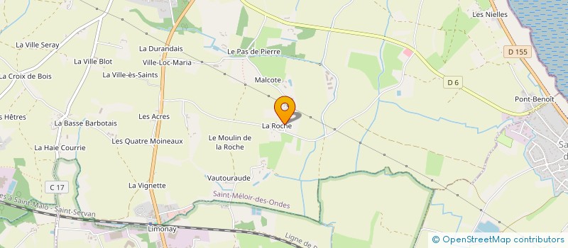 localisation de l'entreprise MONSIEUR GIULIAN CLAIR  SAINT-MELOIR-DES-ONDES