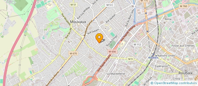 localisation de l'entreprise MONSIEUR GIULIANO CRIVELLO à MOUVAUX