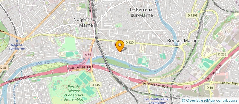 localisation de l'entreprise MONSIEUR GIULIANO MANDOLA  LE PERREUX-SUR-MARNE