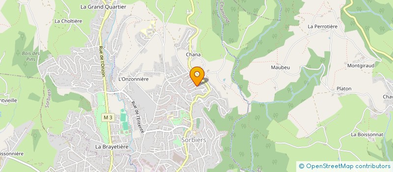 localisation de l'entreprise MONSIEUR GIULIANO NICOLETTI  SORBIERS