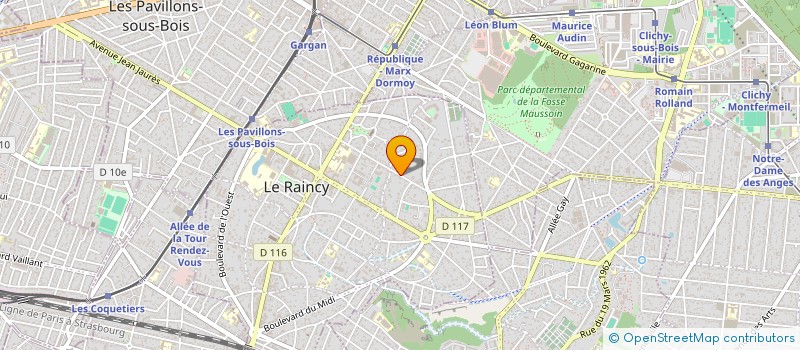 localisation de l'entreprise MONSIEUR GIULIO CIMINO à LE RAINCY