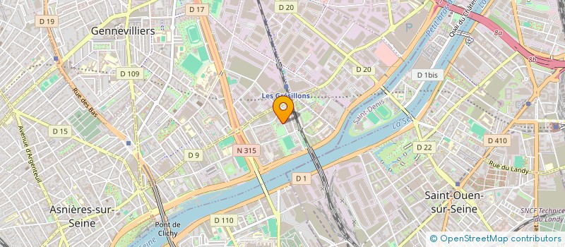 localisation de l'entreprise MONSIEUR GIULIO DAL DOSSO  ASNIERES-SUR-SEINE