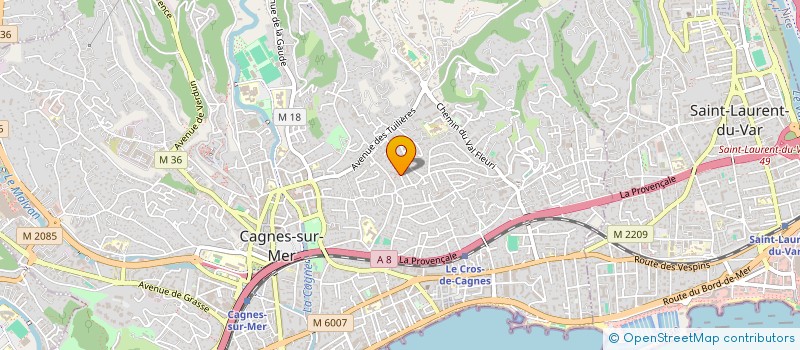 localisation de l'entreprise MONSIEUR GIULIO MAGNANINI à CAGNES-SUR-MER
