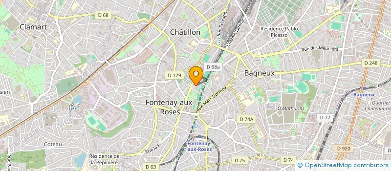 localisation de l'entreprise MONSIEUR GIUSEPPE AGOSTINO à FONTENAY-AUX-ROSES