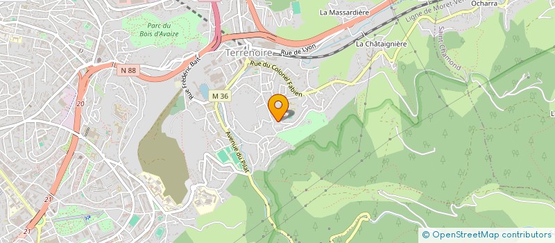 localisation de l'entreprise MONSIEUR GIUSEPPE BELLOMO à SAINT-ETIENNE
