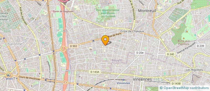 localisation de l'entreprise MONSIEUR GIUSEPPE BURGADA  MONTREUIL