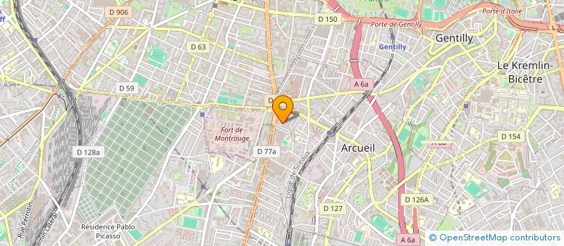 localisation de l'entreprise MONSIEUR GIUSEPPE CECERE  ARCUEIL