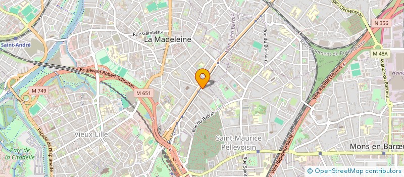 localisation de l'entreprise MONSIEUR GIUSEPPE CHIARAMONTE à LA MADELEINE