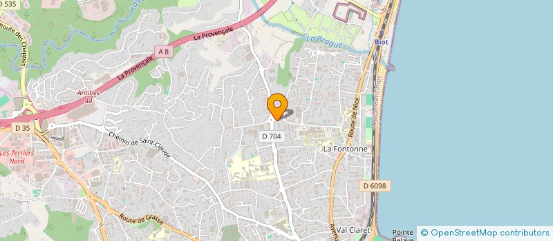 localisation de l'entreprise MONSIEUR GIUSEPPE COLAJANNI à ANTIBES