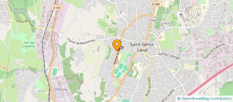 localisation de l'entreprise MONSIEUR GIUSEPPE CRUCIANO  SAINT-GENIS-LAVAL