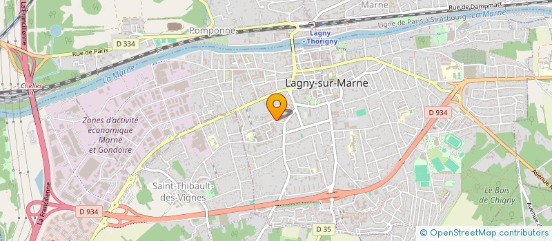 localisation de l'entreprise MONSIEUR GIUSEPPE D'ANNA à LAGNY-SUR-MARNE