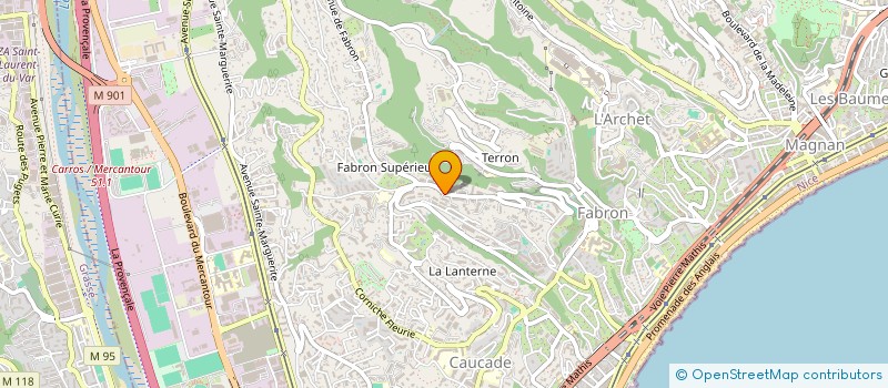 localisation de l'entreprise MONSIEUR GIUSEPPE DI MARCO à NICE
