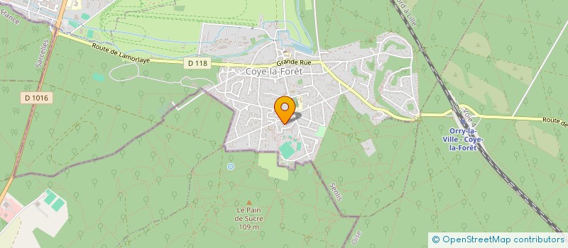 localisation de l'entreprise MONSIEUR GIUSEPPE GIORGIANNI  COYE-LA-FORET