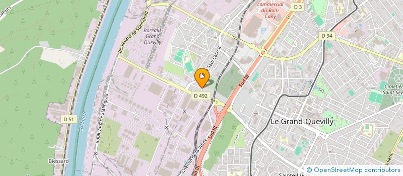 localisation de l'entreprise MONSIEUR GIUSEPPE MUSCHIO  LE GRAND-QUEVILLY