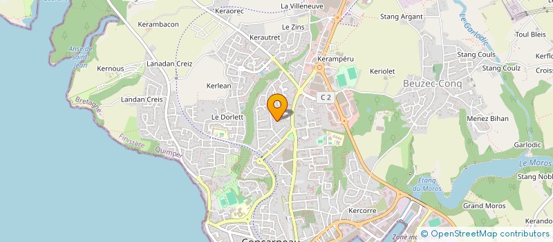 localisation de l'entreprise MONSIEUR GIUSEPPE PELLANDA  CONCARNEAU