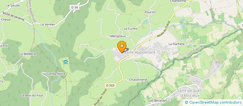 localisation de l'entreprise MONSIEUR GIUSEPPE PIERMATTEO  SAINT-APPOLINARD