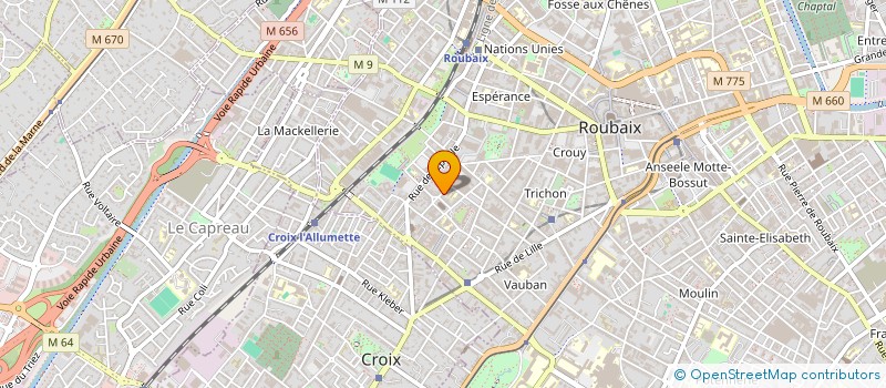 localisation de l'entreprise MONSIEUR GIUSEPPE PIRANEO  ROUBAIX