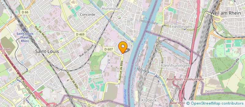 localisation de l'entreprise MONSIEUR GIUSEPPE PORFIDO  HUNINGUE