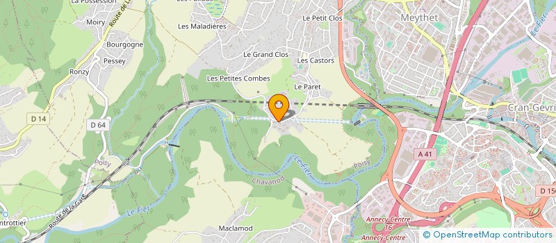 localisation de l'entreprise MONSIEUR GIUSEPPE RIBAUDO  POISY