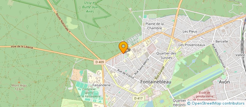localisation de l'entreprise MONSIEUR GIUSEPPE RONZITTI à FONTAINEBLEAU