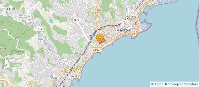 localisation de l'entreprise MONSIEUR GIUSEPPE SCUDELETTI  MENTON