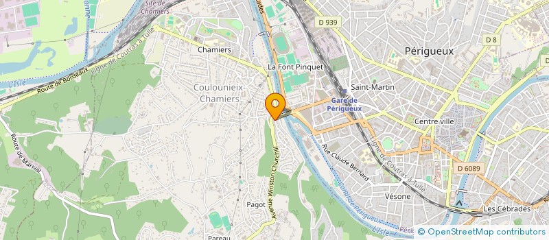 localisation de l'entreprise MONSIEUR GIUSEPPE SETTEMBRINO  COULOUNIEIX-CHAMIERS