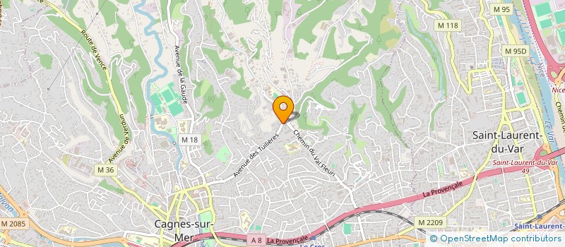 localisation de l'entreprise MONSIEUR GIUSEPPE SICILIANO à CAGNES-SUR-MER