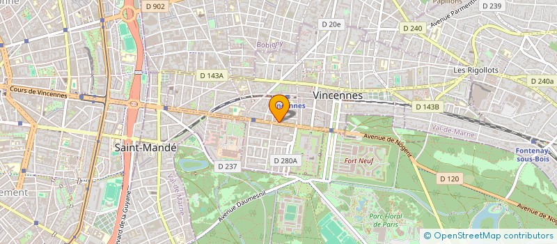 localisation de l'entreprise MONSIEUR GIUSEPPE STEFANIA à VINCENNES