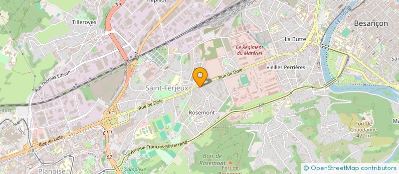 localisation de l'entreprise MONSIEUR GIUSEPPE VIRGADAULA à BESANCON