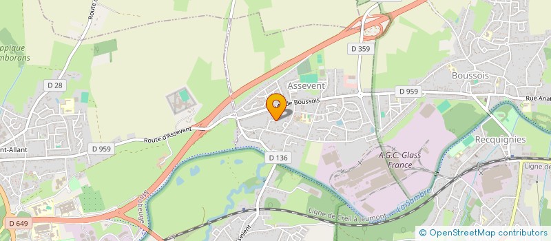 localisation de l'entreprise MONSIEUR GIUSEPPINO CASU  ASSEVENT