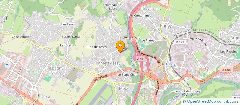 localisation de l'entreprise MONSIEUR GIUSTINO GRAZIOSO  EPAGNY METZ-TESSY