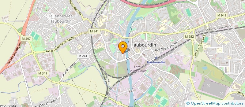 localisation de l'entreprise MONSIEUR GIVENCHY NKODIA KIBELOLO  HAUBOURDIN