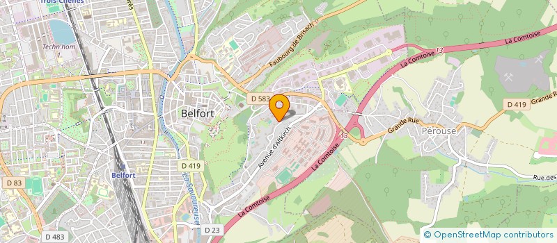 localisation de l'entreprise MONSIEUR GIYASETTIN TUTAL  BELFORT