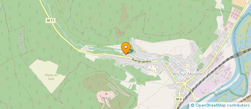 localisation de l'entreprise MONSIEUR GJEMO AXHAJ  ARS-SUR-MOSELLE