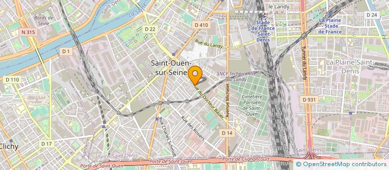 localisation de l'entreprise MONSIEUR GLADYS NOUTCHANG à SAINT-OUEN-SUR-SEINE