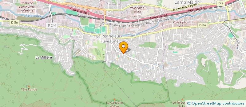 localisation de l'entreprise MONSIEUR GLEDIS DICI  LA PENNE-SUR-HUVEAUNE