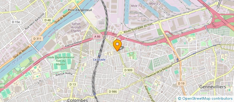 localisation de l'entreprise MONSIEUR GLEISON FLORENCO BRACHINI  COLOMBES