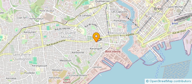 localisation de l'entreprise MONSIEUR GLEN BOUGUEN à BREST
