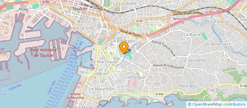 localisation de l'entreprise MONSIEUR GLEN FALLIGUERHO  TOULON