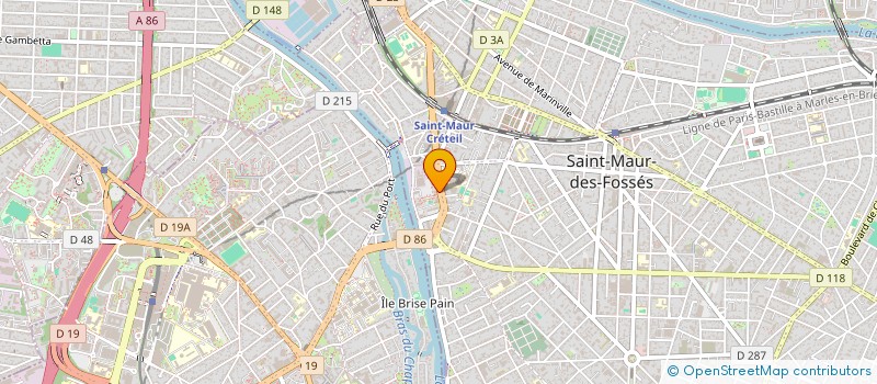 localisation de l'entreprise MONSIEUR GLENN-BENSON AKICHI  SAINT-MAUR-DES-FOSSES