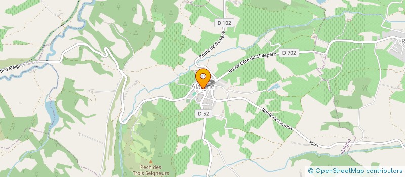 localisation de l'entreprise MONSIEUR GLENN KERGOAT  ALAIGNE