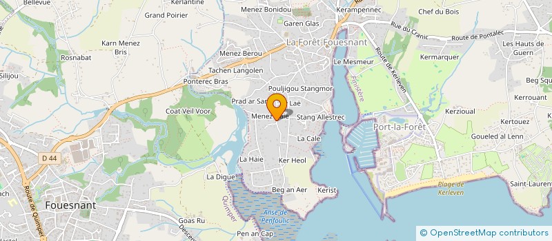 localisation de l'entreprise MONSIEUR GLENN PERES  LA FORET-FOUESNANT