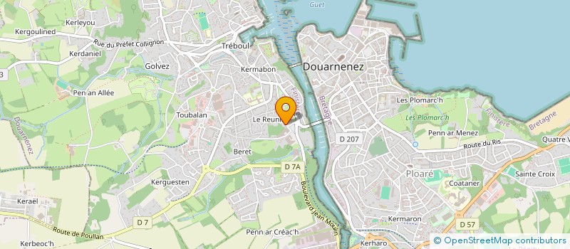 localisation de l'entreprise MONSIEUR GLENN POUPON à DOUARNENEZ