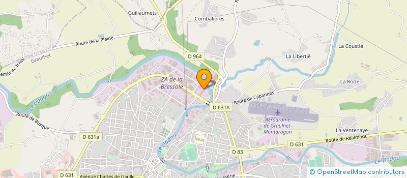 localisation de l'entreprise MONSIEUR GLENN TALBOT  GRAULHET