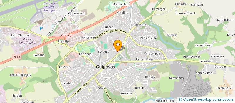 localisation de l'entreprise MONSIEUR GLENN VAREZ  GUIPAVAS