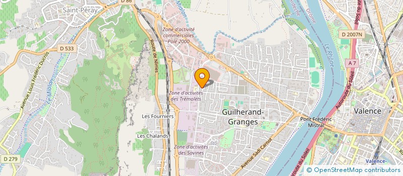 localisation de l'entreprise MONSIEUR GLERAN BEHEREC  GUILHERAND-GRANGES